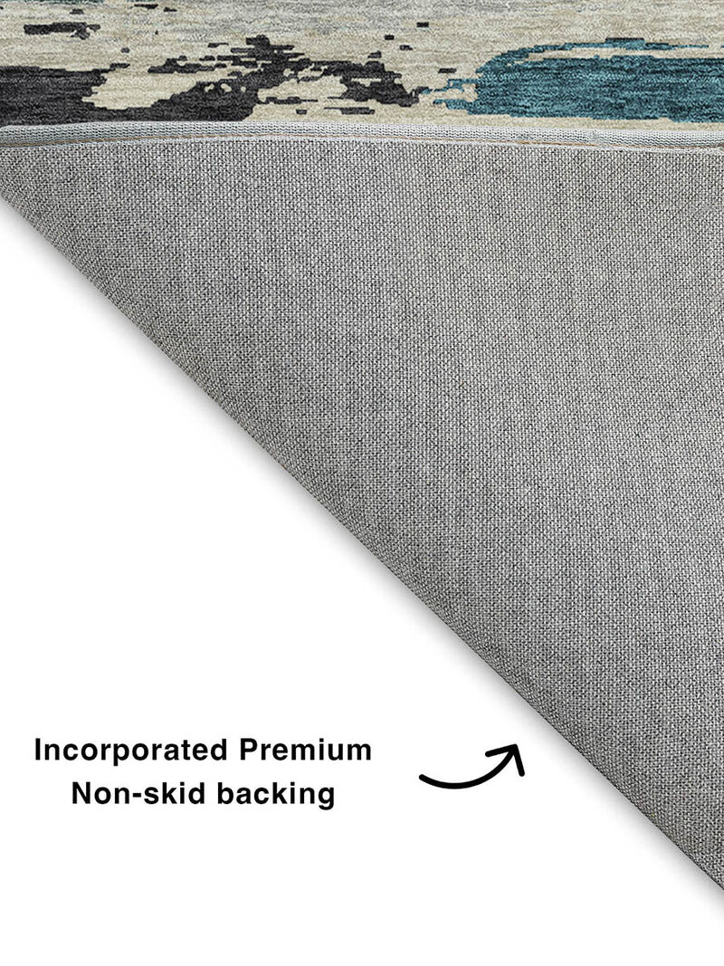 Trevi TV8 Teal 9' x 12' Rug