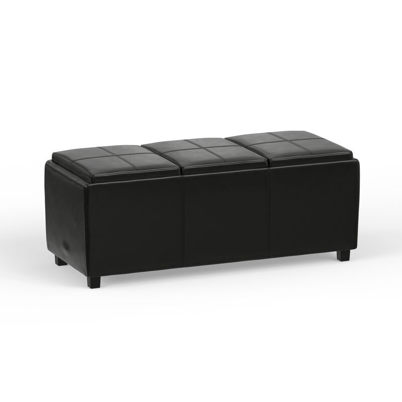 Simpli Home Avalon Storage Ottoman image number 0