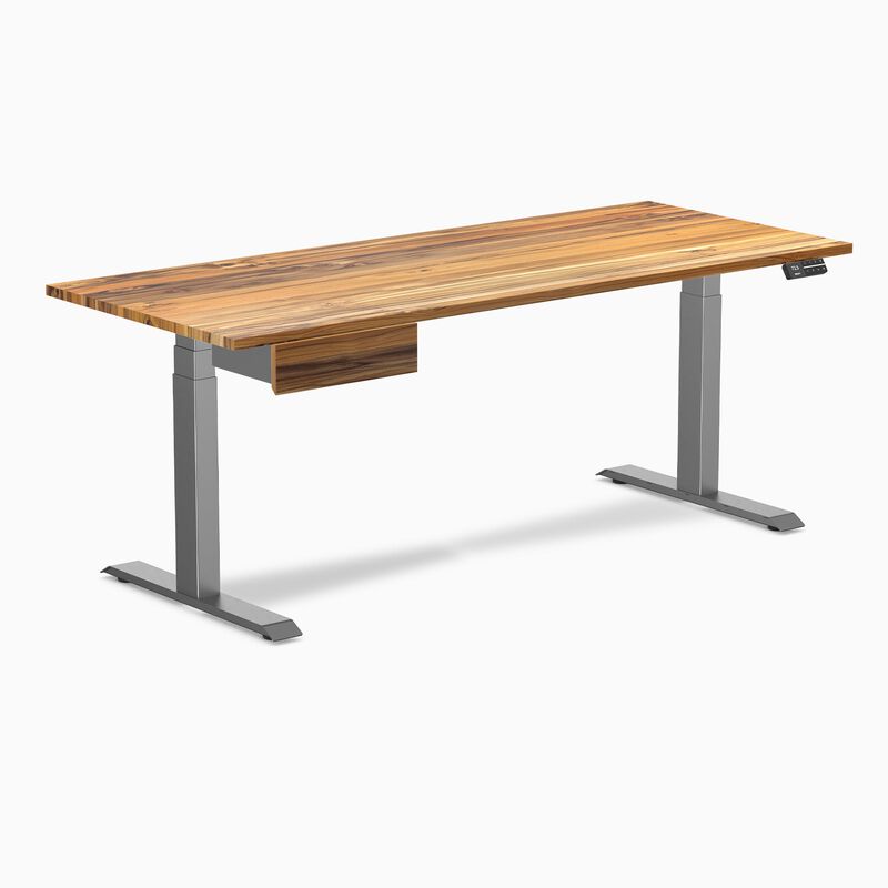 Desky Dual Hardwood Standing Desk With Drawer image number 0