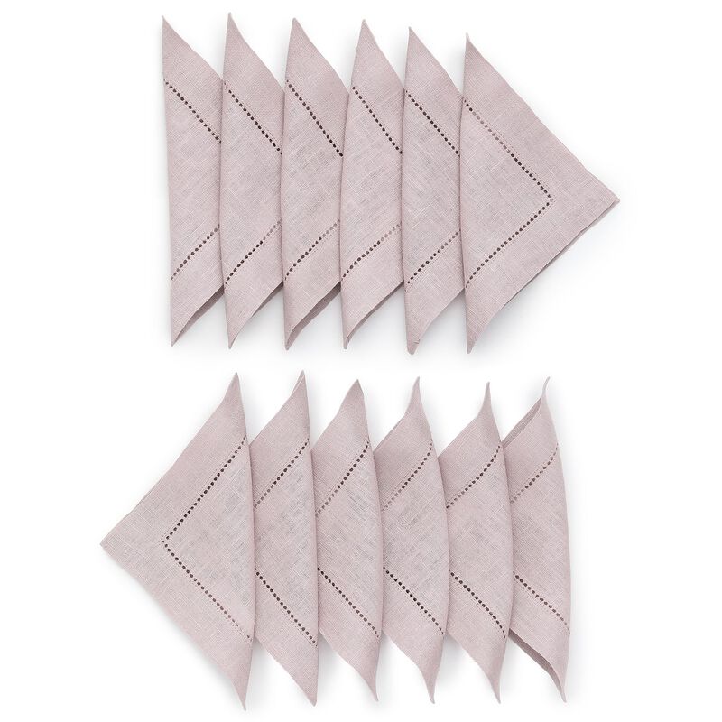 Linen Cocktail Napkins - Classic Hemstitch image number 0
