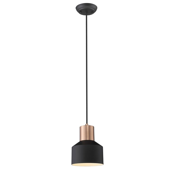 Hivvago Matte Black and Rose Gold Pendant Hanging Light