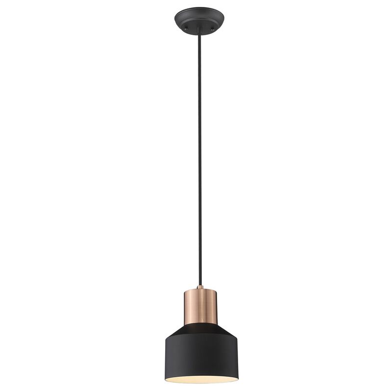 Hivvago Matte Black and Rose Gold Pendant Hanging Light