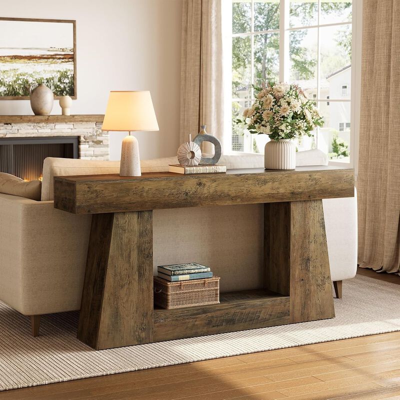 Tribesigns Wood Console Table image number 2