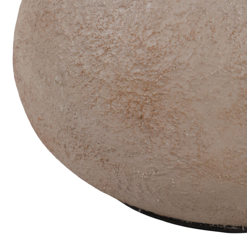 9x8" Rounded Terracotta Vase, Brown image number 3