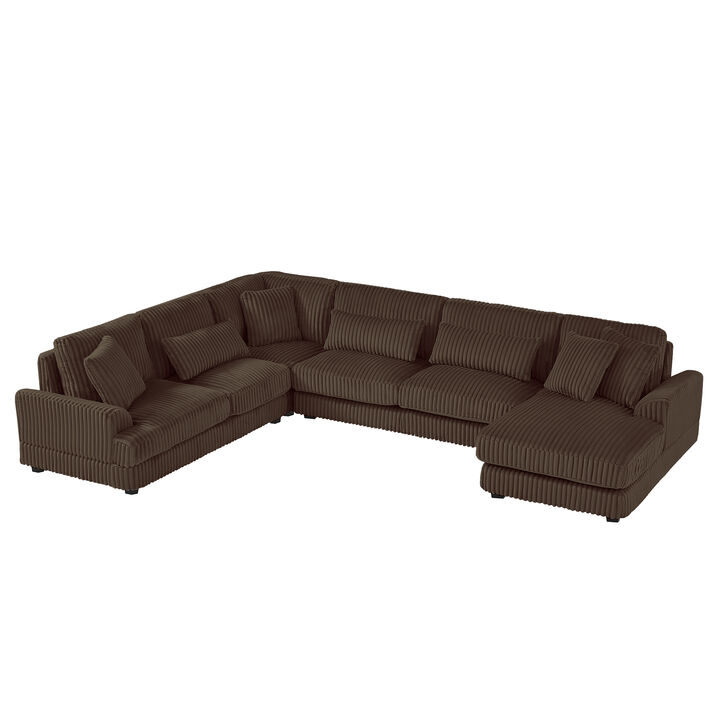 Merax Oversized Sectional Sofa U-shaped Sofa