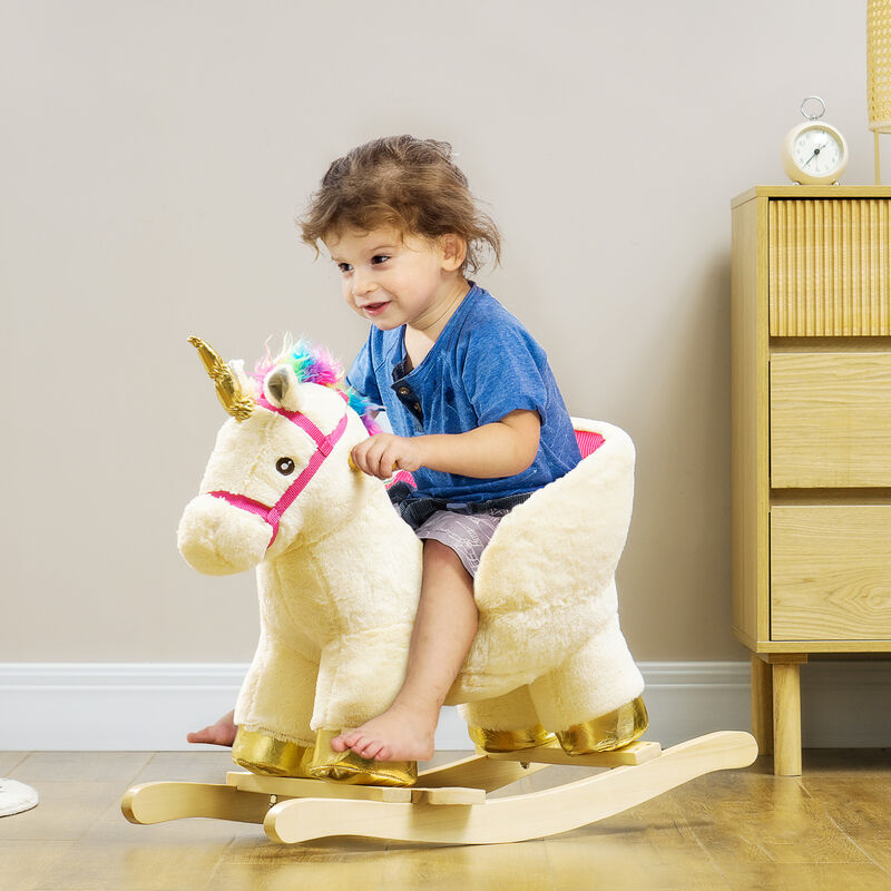 BreeBe Kids Unicorn Ride-On Rocker for 18&ndash;36 Months image number 1