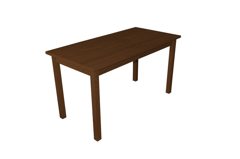 HomeRoots 60" Raw Umber Solid Wood Dining Table