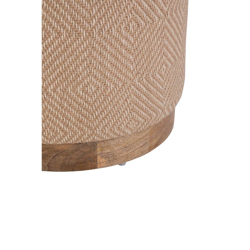 Carolina Chair & Table Handwoven Hesperus Diamond Juste Storage Ottoman