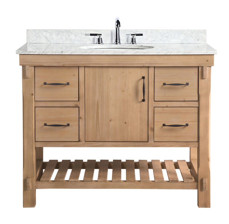 Marina 42" Bathroom Vanity Weathered Driftwood image number 0