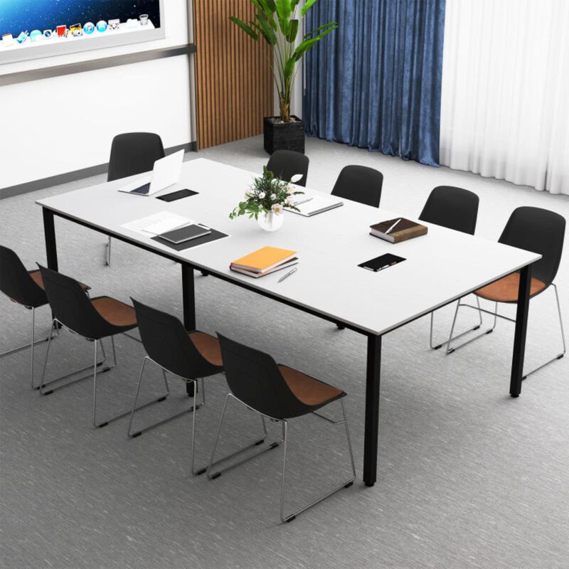 Hivvago 8 Feet Conference Room Table Large Meeting Table Seats up to 10 People