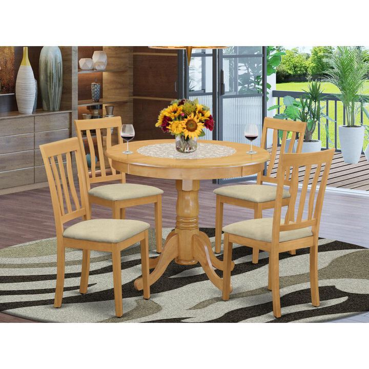 5 Pc Kitchen nook Dining set-small Kitchen Table and 4 Dining Chairs