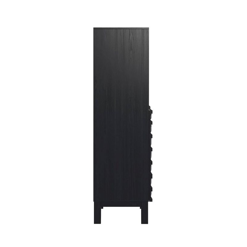 Cascade 17 x 17 x 60 Freestanding Linen Cabinet in Black Oak image number 7