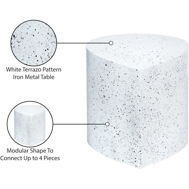 Meridian Furniture Petal White Coffee Table