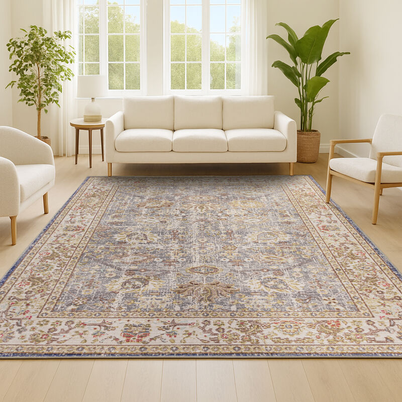 Alba Modern Faded Peshawar Area Rug