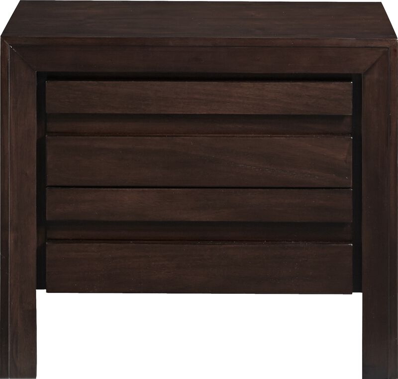 Element Charging Station Nightstand in Chocolate Brown