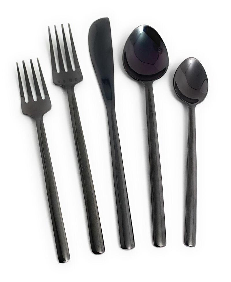 Modern Black Stainless Steel 20-PC Set