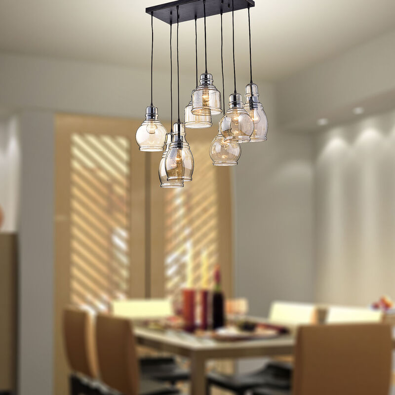 Versailles Heritage Antique Glass Pendant Lights image number 2
