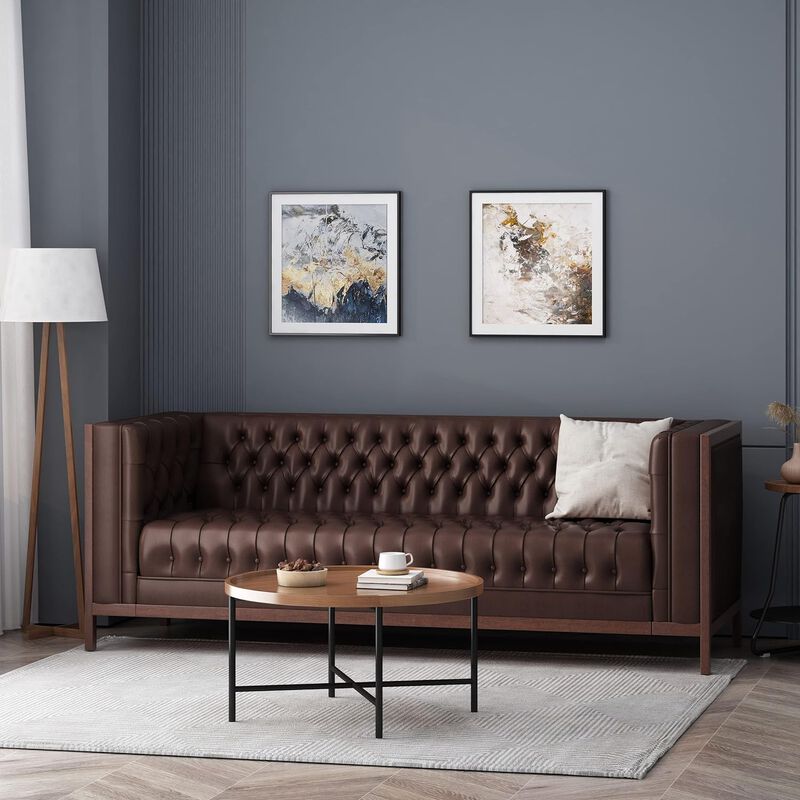 Bilkpa 3 seater PU sofa image number 1