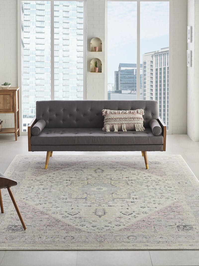 Tranquil TRA06 Ivory/Pink 8'10" x 11'10" Rug