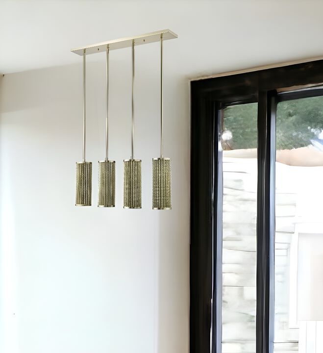 Hivvago Basetti 4-Light Gold Pendant