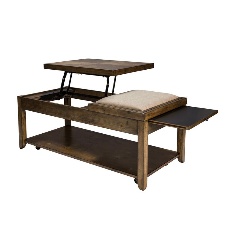 Liberty Furniture Mitchell Cocktail Table in Nutmeg image number 6