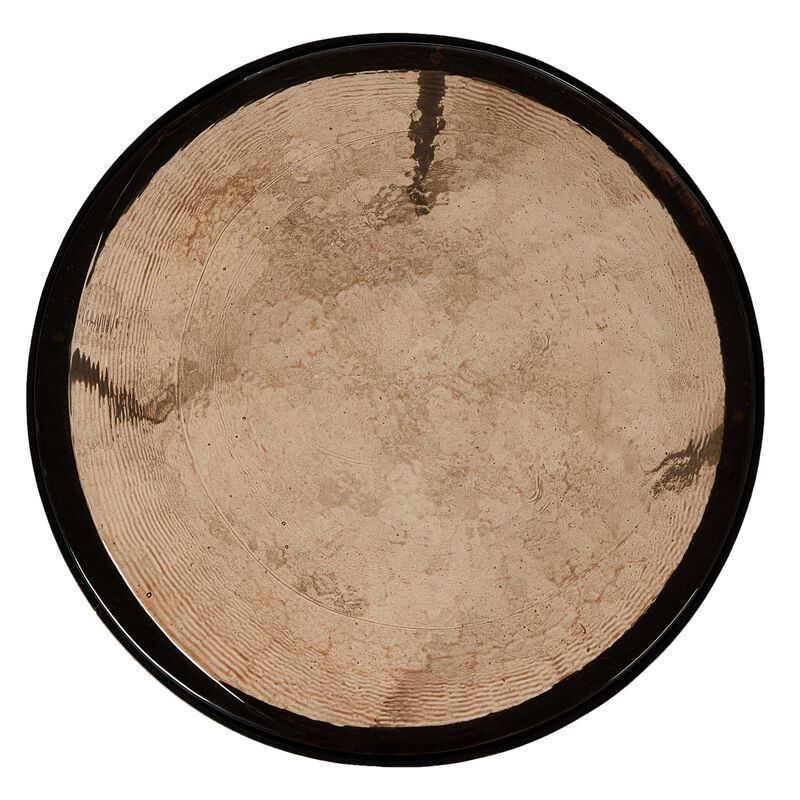 Yoko Small Smoked Brown Cast Glass Nesting Table