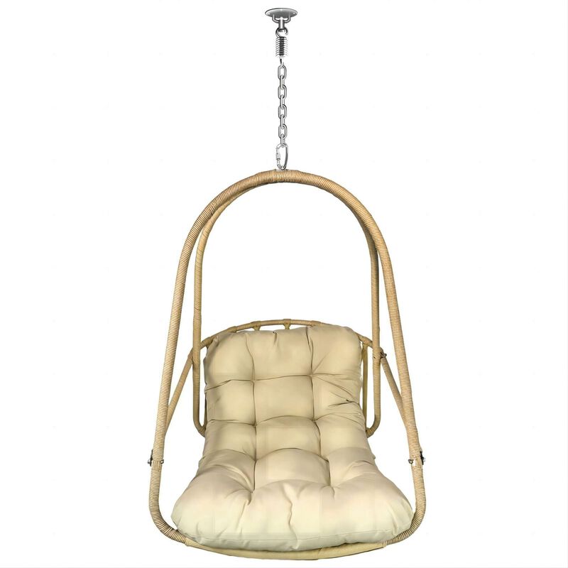 Wicker Rattan Swing Egg Chair without Stand image number 0