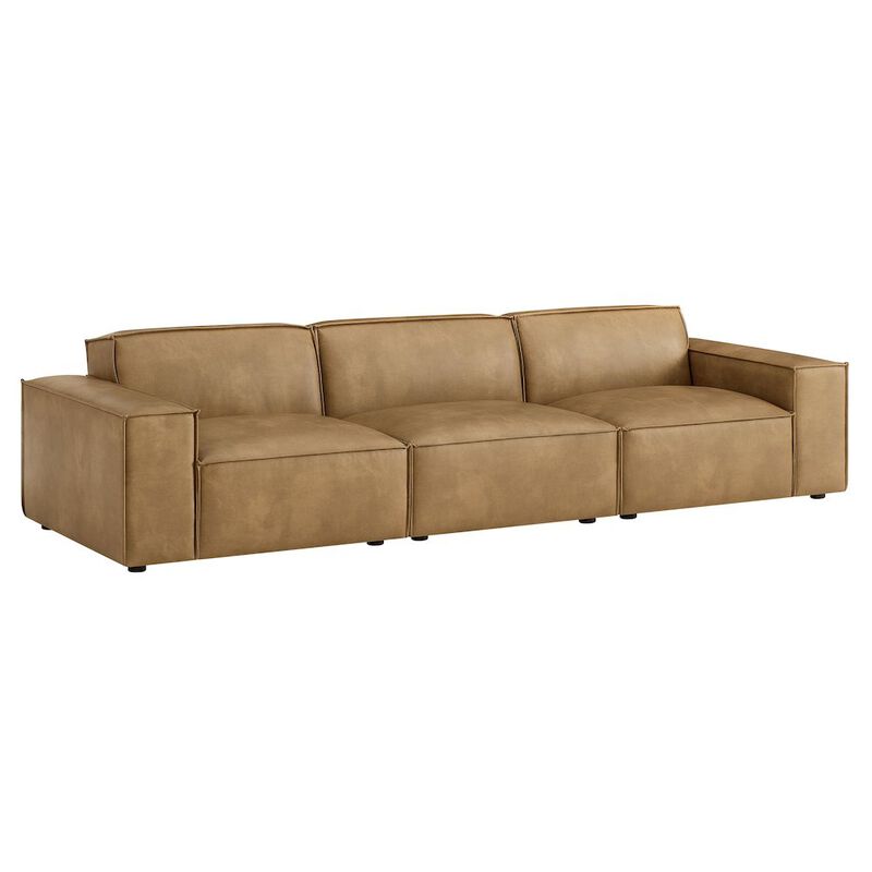 Restore 3-Piece Vegan Leather Modular Sofa Set image number 0