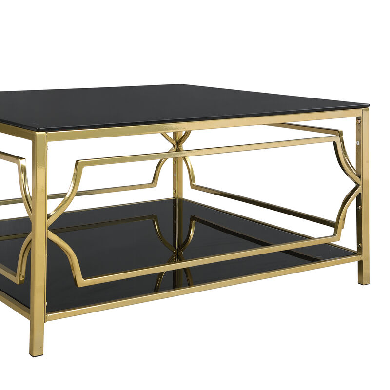 Lofnip Square Glass Coffee Table image number 7