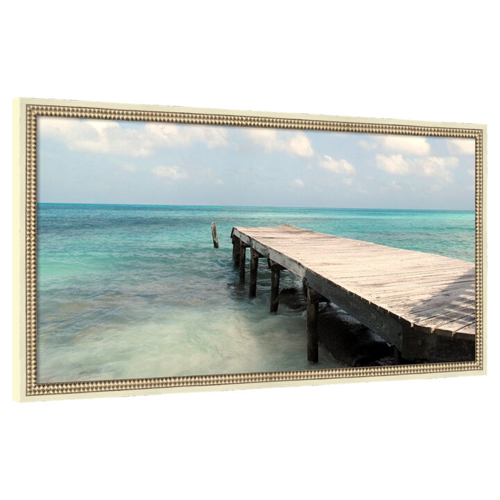 Summer Pier by Danny Singh Framed Canvas Wall Art