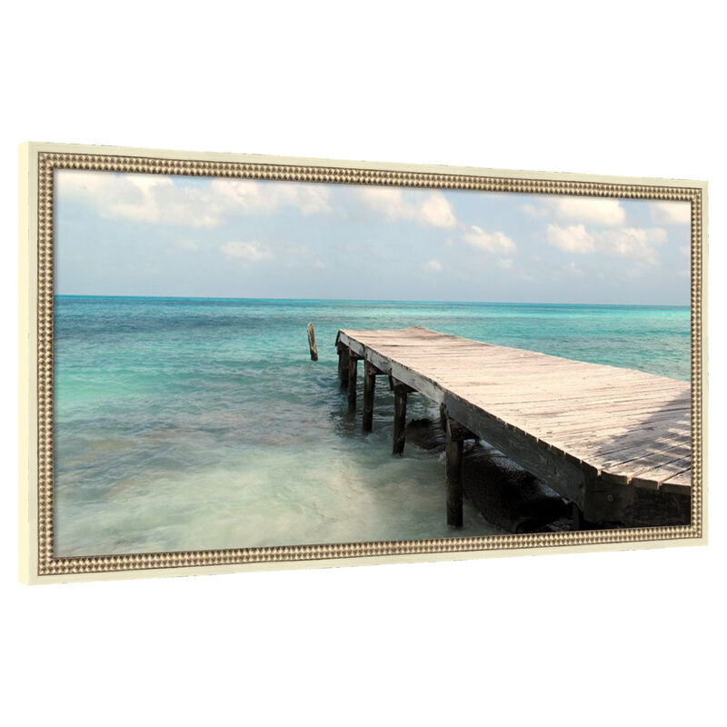 Summer Pier by Danny Singh Framed Canvas Wall Art image number 0