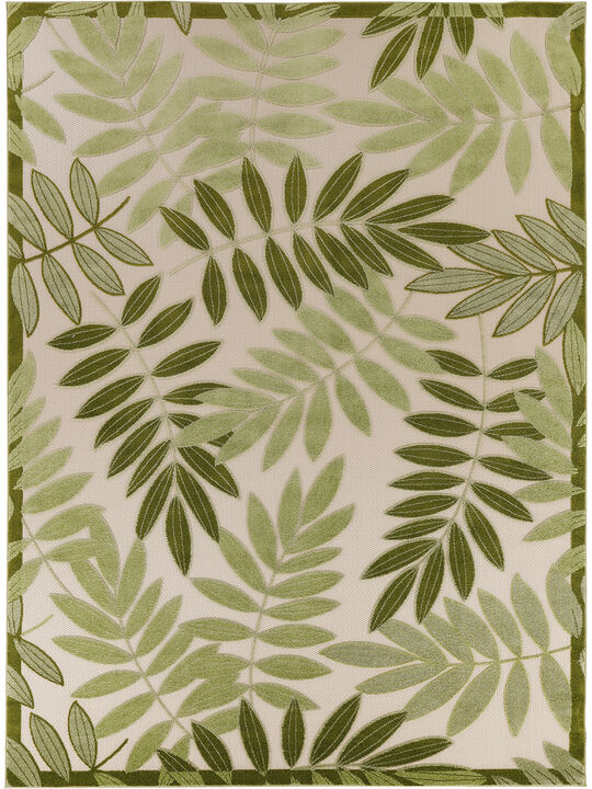 Aloha ALH18 Ivory/Green 10' x 14' Rug