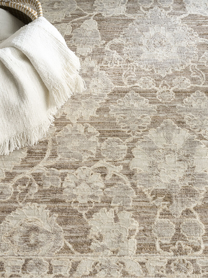 Shadows SHW03 Ivory/Mocha 6' x 9' Rug image number 6
