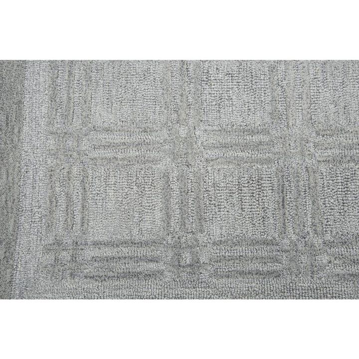 Hand Tufted Cut & Loop Pile Wool Rug, 5' x 8'