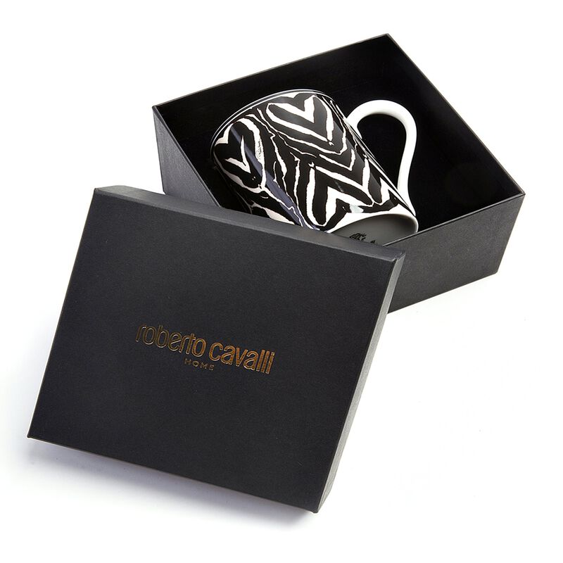 Mug Cup ZEBRA in Luxury Box diam. 2.5", H 3.3", cap. 12.5 oz image number 1