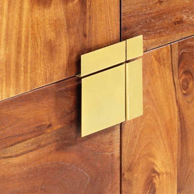 vidaXL Highboard 31.5"x11.8"x39.4 Solid Acacia Wood