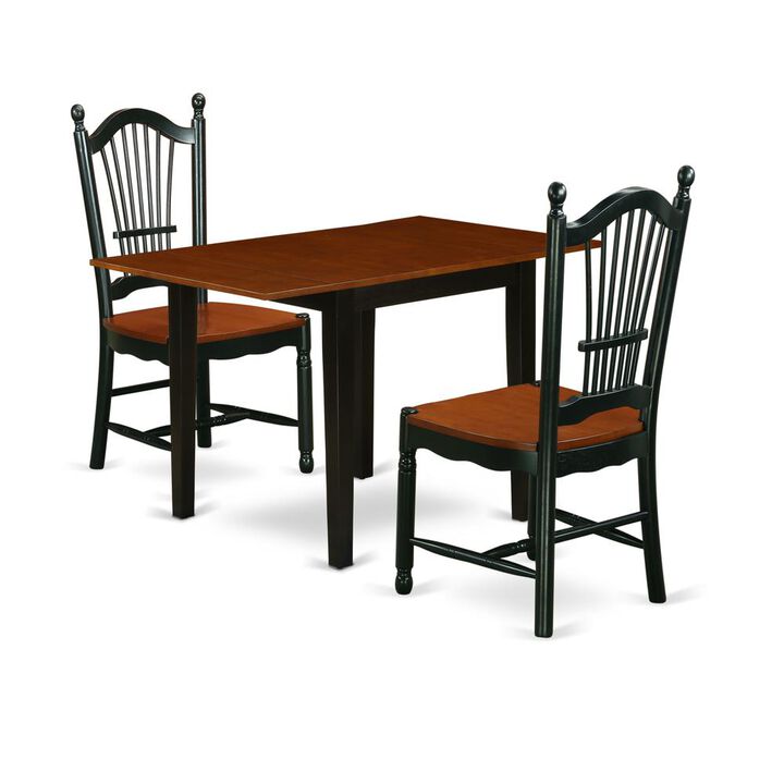 Dining Room Set Black & Cherry