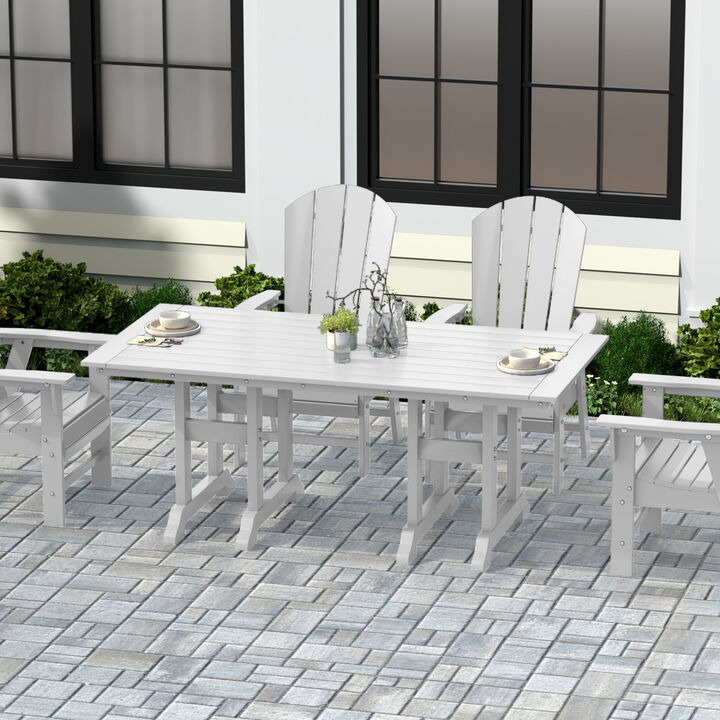 WestinTrends 71" Outdoor Patio Dining Table