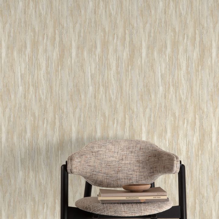 Textured Vibes Patinated Plain Beige Wallpaper A78504