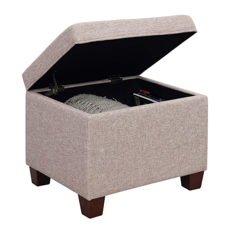 Convenience Concepts Madison Storage Ottoman, Beige