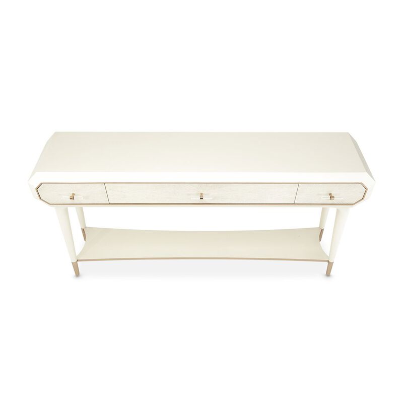 Michael Amini La Rachelle Console Table - Champagne