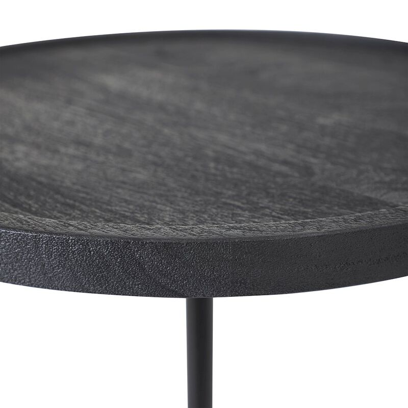 Renwil Samba Side Table In Black Color