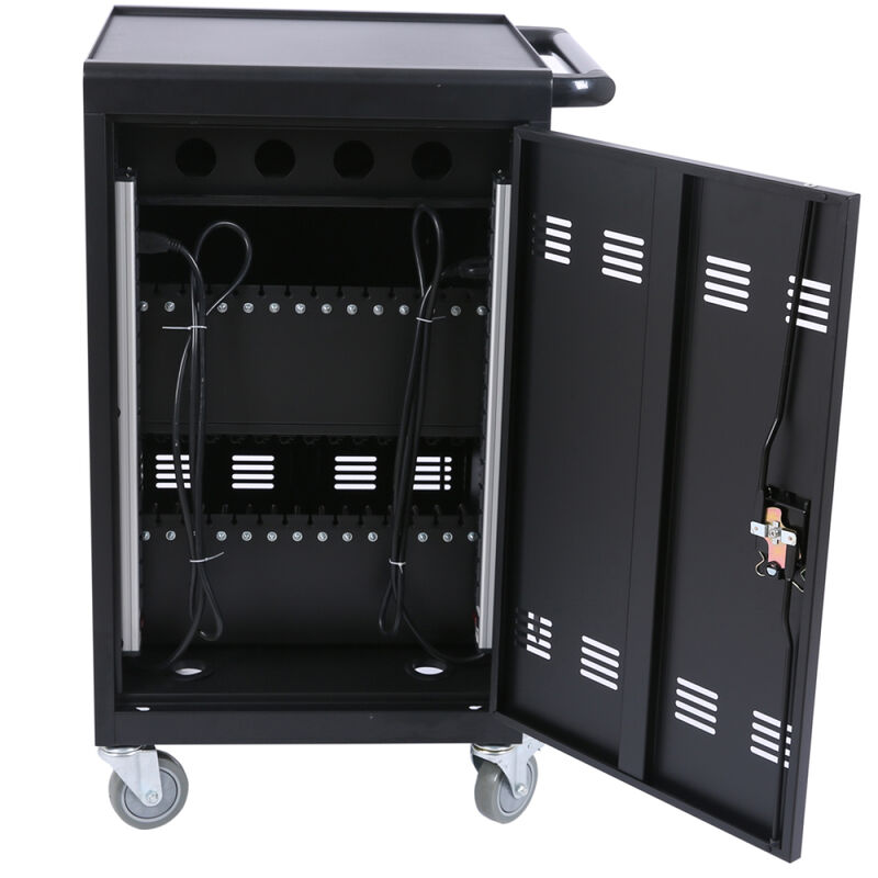 Mobile Charging Cart and Cabinet for Tablets Laptops 30-Device