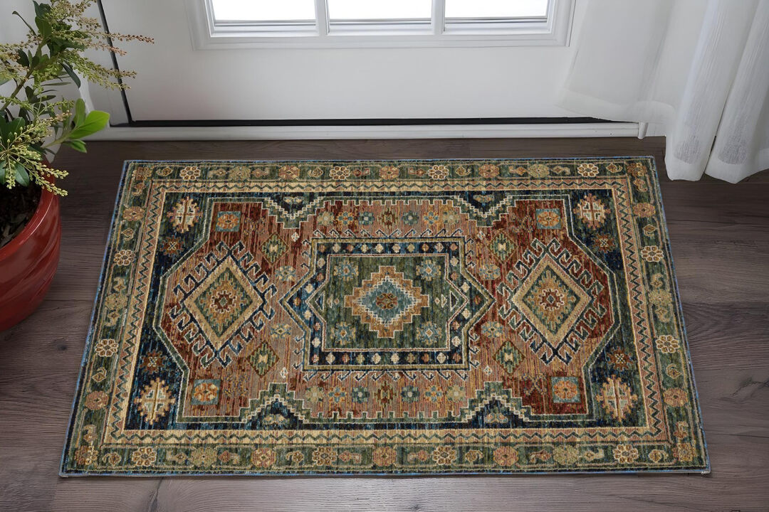 HomeRoots Tribal Area Rug