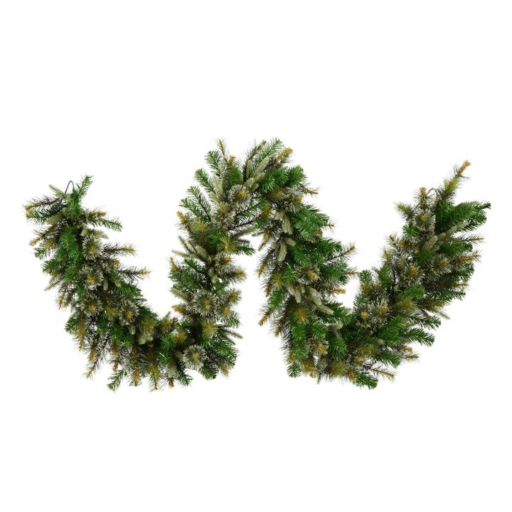 Vickerman 9' Cashmere Pine Artificial Christmas Garland, Unlit - Faux Pine Christmas Garland - Seasonal Indoor Home Decor