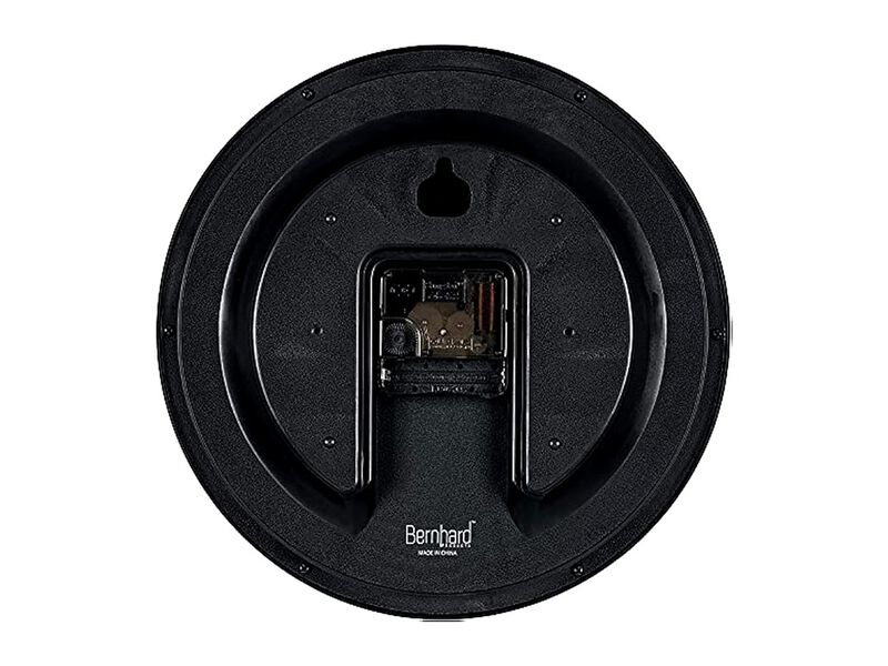 Black Sweep Wall Clock 10 Inch Silent Non Ticking Easy Read Battery Operated image number 3