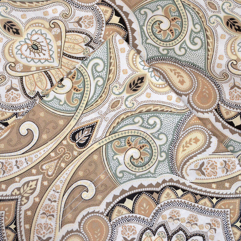 Pointehaven Cedar 200 Thread Count Printed Cotton 3 pc Sheet Set