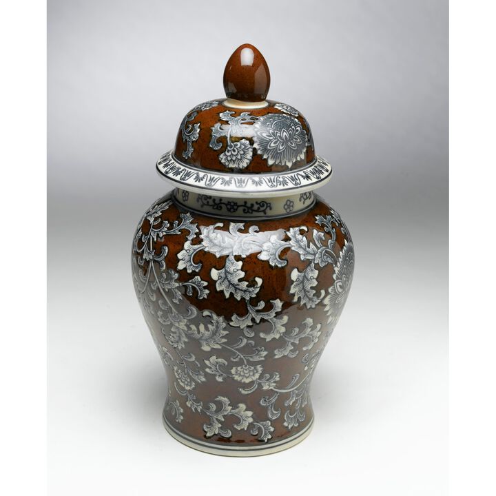 Aa Importing 59758 18 Inch Brown & Grey Ginger Jar