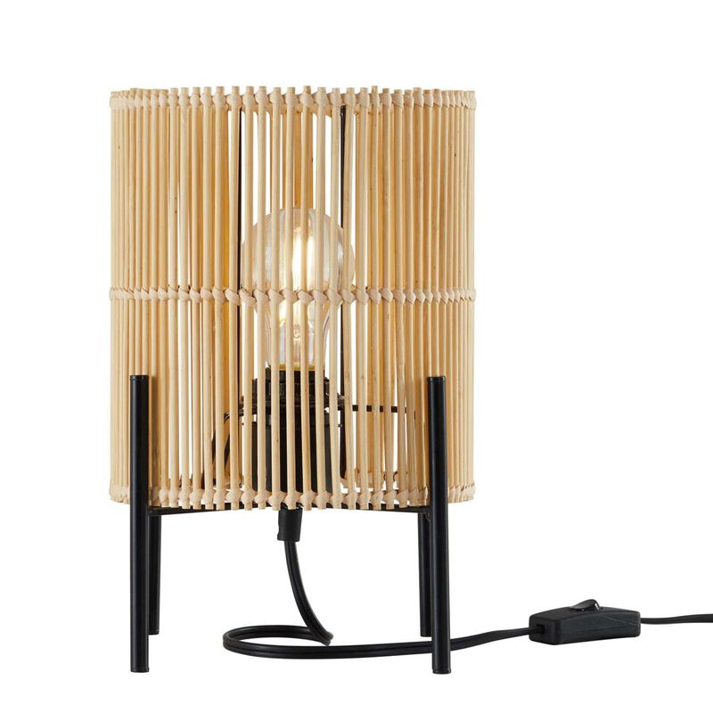 Modway Casen 1-Light Modern Bamboo/Metal Table Lamp in Natural image number 1