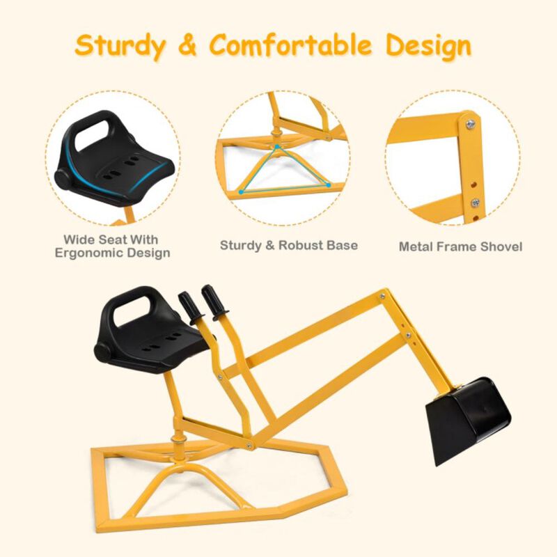 Hivvago Heavy Duty Kid Ride-on Sand Digging Digger